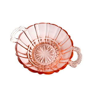 Vintage Pink Depression Glass Anchor Hocking Old Cafe Pattern Bowl Compote 5"